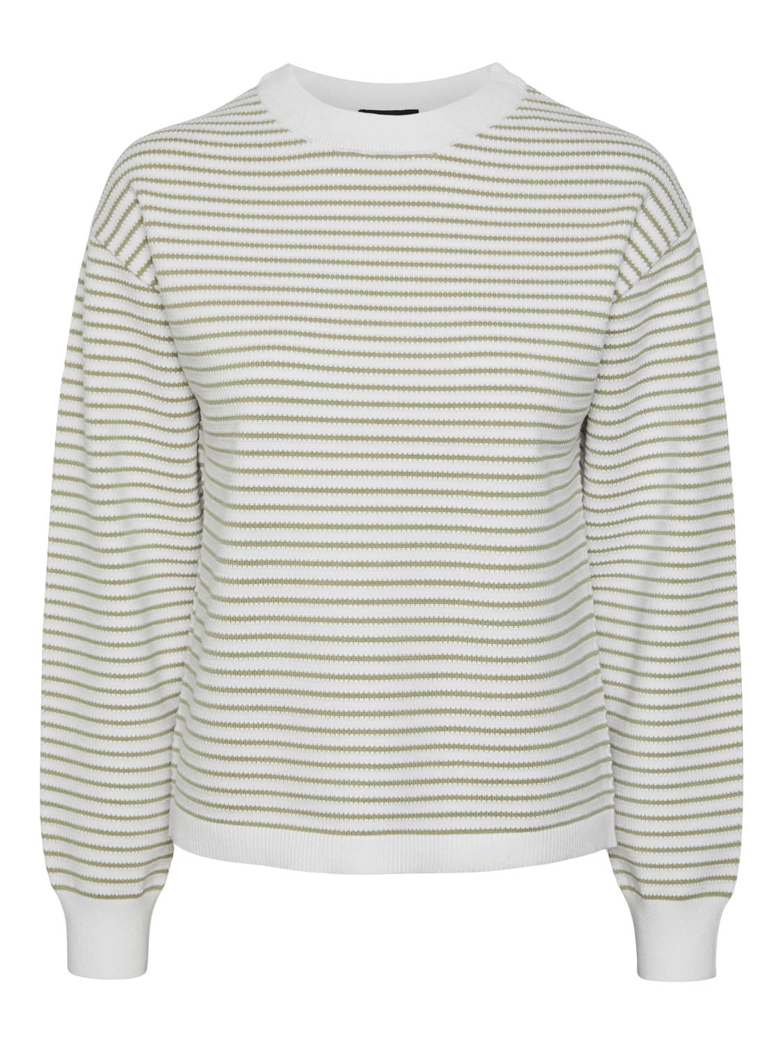 PCPHILIPPA Pullover m. lysegrønne striber