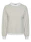 PCPHILIPPA Pullover m. lysegrønne striber