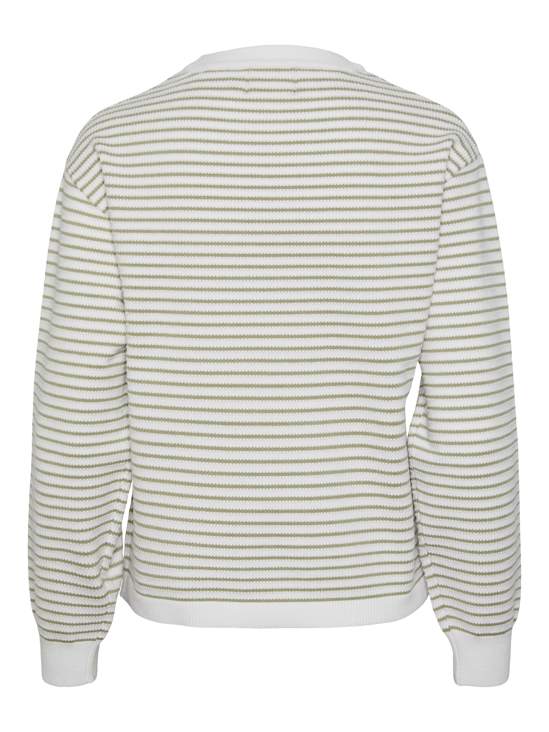 PCPHILIPPA Pullover m. lysegrønne striber